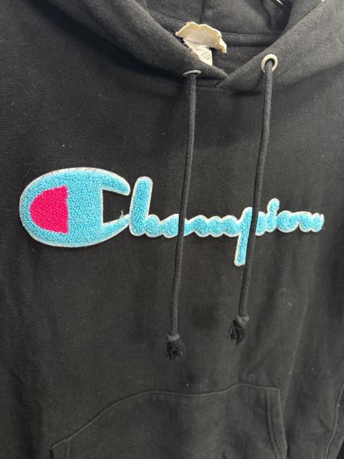 Champion REVERSE WEAVE（チャンピオン リバース ウィーブ）Champion REVERSE WEAVE (チャンピオン リバース ウィーブ) プルオーバーパーカー ブラック サイズ:2XLの古着・服飾アイテム