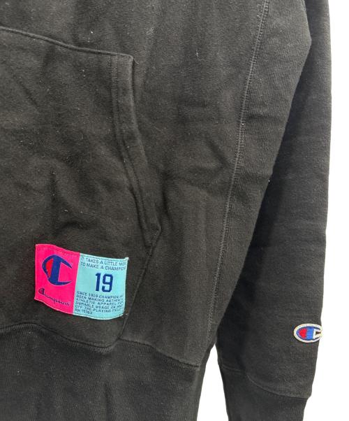 Champion REVERSE WEAVE（チャンピオン リバース ウィーブ）Champion REVERSE WEAVE (チャンピオン リバース ウィーブ) プルオーバーパーカー ブラック サイズ:2XLの古着・服飾アイテム