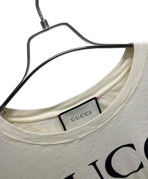 GUCCI（グッチ）GUCCI (グッチ) 半袖カットソー ベージュ サイズ:	SIZE Lの古着・服飾アイテム