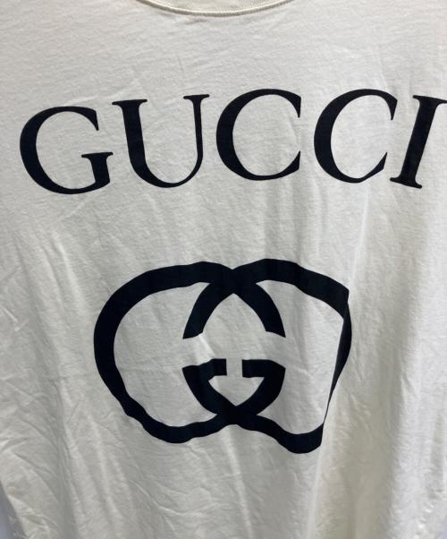GUCCI（グッチ）GUCCI (グッチ) 半袖カットソー ベージュ サイズ:	SIZE Lの古着・服飾アイテム