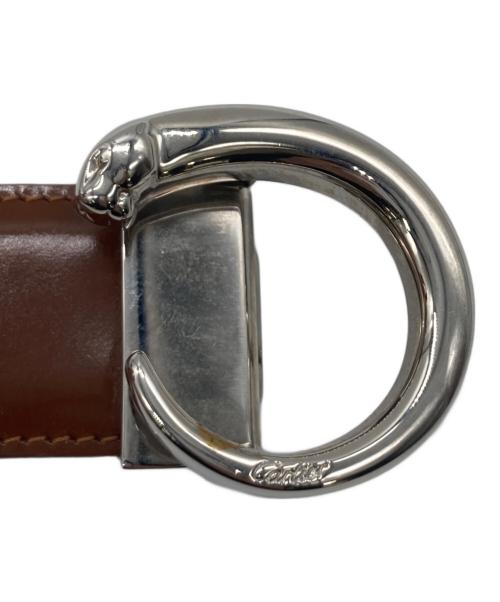 Cartier（カルティエ）Cartier (カルティエ) パンテールベルト ブラウン×ブラックの古着・服飾アイテム