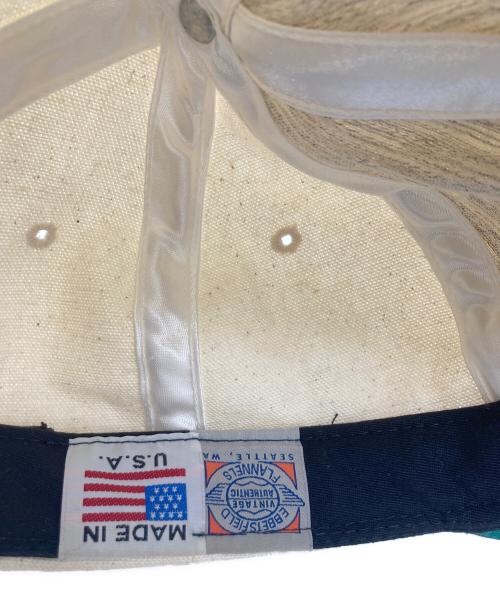EBBETS FIELD FLANNELS（エベッツフィールドフランネルズ）EBBETS FIELD FLANNELS (エベッツフィールドフランネルズ) キャップ ブラック×アイボリーの古着・服飾アイテム