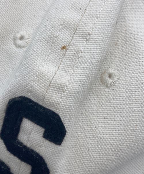 EBBETS FIELD FLANNELS（エベッツフィールドフランネルズ）EBBETS FIELD FLANNELS (エベッツフィールドフランネルズ) キャップ ブラック×アイボリーの古着・服飾アイテム