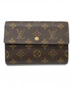 LOUIS VUITTONルイ ヴィトン）の古着「3つ折り財布」｜ブラウン