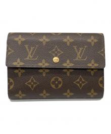 LOUIS VUITTON（ルイ ヴィトン）の古着「3つ折り財布」｜ブラウン