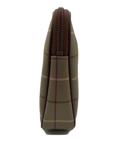 Burberry's（バーバリーズ）Burberry's (バーバリーズ) クラッチバッグ ブラウン×ベージュの古着・服飾アイテム