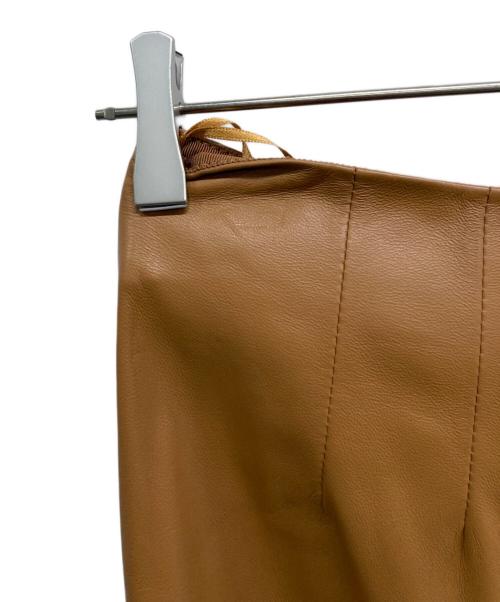 JOSEPH（ジョゼフ）JOSEPH (ジョゼフ) レザースカート ブラウン サイズ:34の古着・服飾アイテム