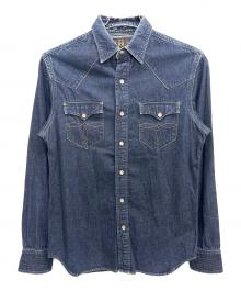RRL（ダブルアールエル）の古着「長袖シャツ」｜インディゴブルー