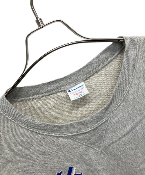 Champion REVERSE WEAVE（チャンピオン リバース ウィーブ）Champion REVERSE WEAVE (チャンピオン リバース ウィーブ) クルーネックスウェット グレー サイズ:	SIZE Mの古着・服飾アイテム