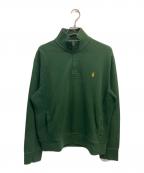 POLO RALPH LAURENポロ・ラルフローレン）の古着「ハーフジップスウェット」｜グリーン
