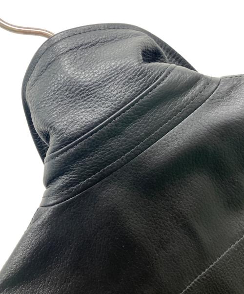 AKM（エーケーエム）AKM (エーケーエム) レザーライダースジャケット ブラック サイズ:SIZE Mの古着・服飾アイテム