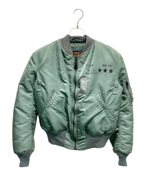 ALPHA（アルファ）ALPHA (アルファ) MA-1ジャケット グリーン サイズ:	SIZE Sの古着・服飾アイテム