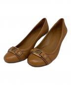 TORY BURCHトリーバーチ）の古着「ウェッジソールパンプス」｜ブラウン