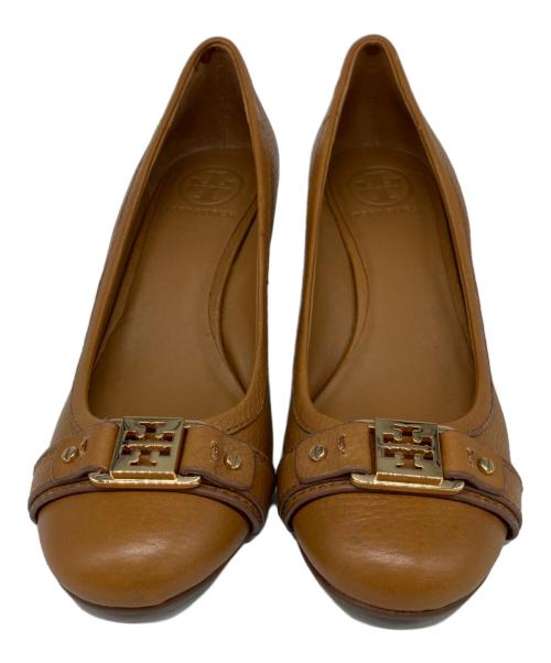 TORY BURCH（トリーバーチ）TORY BURCH (トリーバーチ) ウェッジソールパンプス ブラウン サイズ:	7Mの古着・服飾アイテム