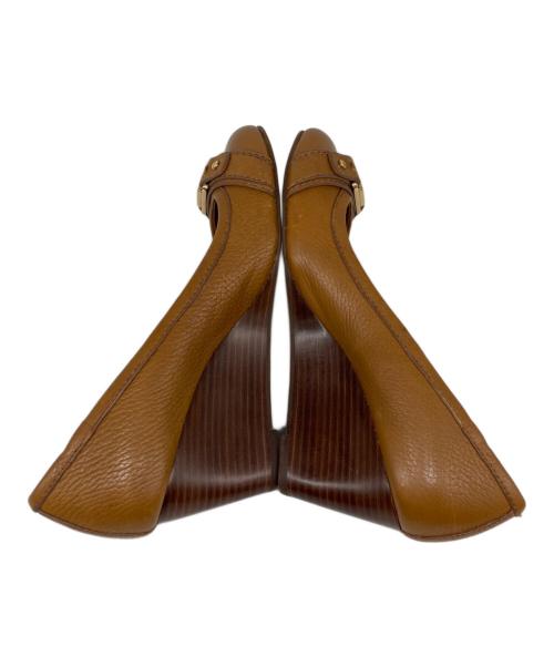 TORY BURCH（トリーバーチ）TORY BURCH (トリーバーチ) ウェッジソールパンプス ブラウン サイズ:	7Mの古着・服飾アイテム