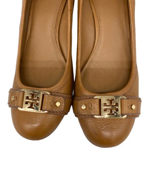 TORY BURCH（トリーバーチ）TORY BURCH (トリーバーチ) ウェッジソールパンプス ブラウン サイズ:	7Mの古着・服飾アイテム