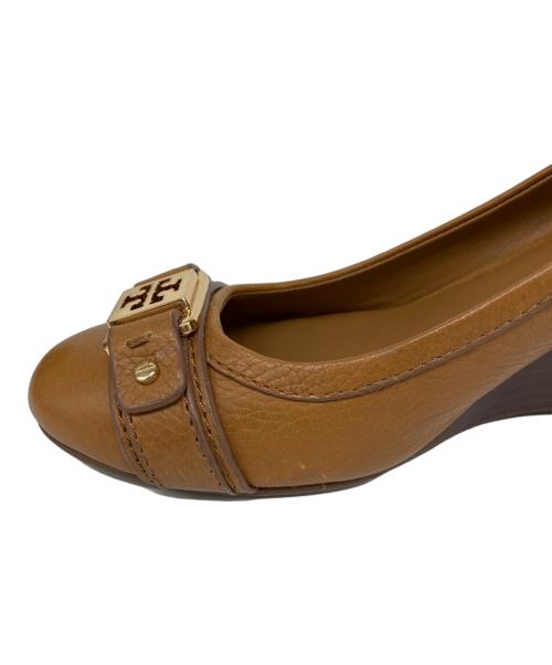 TORY BURCH（トリーバーチ）TORY BURCH (トリーバーチ) ウェッジソールパンプス ブラウン サイズ:	7Mの古着・服飾アイテム