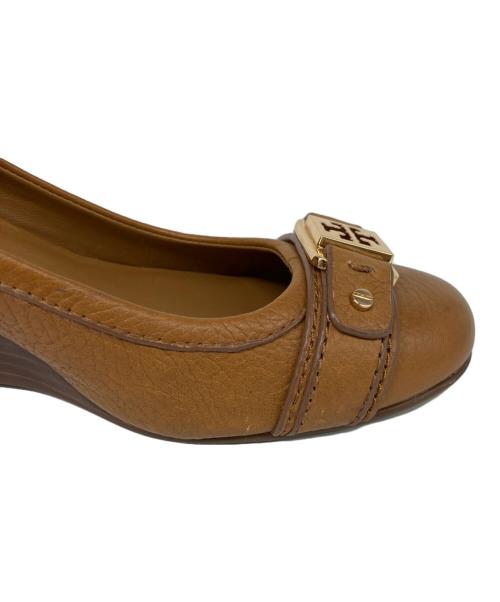 TORY BURCH（トリーバーチ）TORY BURCH (トリーバーチ) ウェッジソールパンプス ブラウン サイズ:	7Mの古着・服飾アイテム