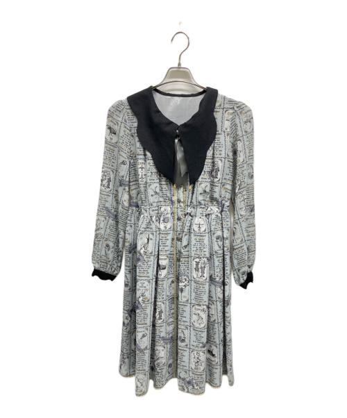 Metamorphose（メタモルフォーゼ）Metamorphose (メタモルフォーゼ) 長袖ワンピース グレー サイズ:	SIZE Freeの古着・服飾アイテム