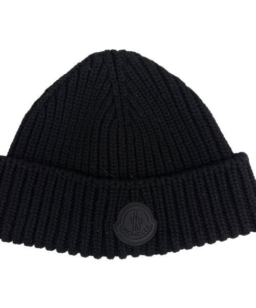 MONCLER（モンクレール）MONCLER (モンクレール) ニット帽 ブラックの古着・服飾アイテム