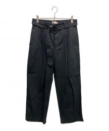 Traditional wears（トラディショナル ウェザーウェア）の古着「タックパンツ」｜ブラック