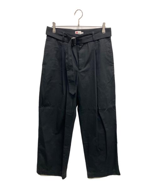Traditional wears（トラディショナル ウェザーウェア）Traditional wears (トラディショナル ウェザーウェア) タックパンツ ブラック サイズ:SIZE Mの古着・服飾アイテム