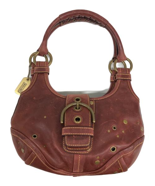 COACH（コーチ）COACH (コーチ) ハンドバッグ ボルドーの古着・服飾アイテム