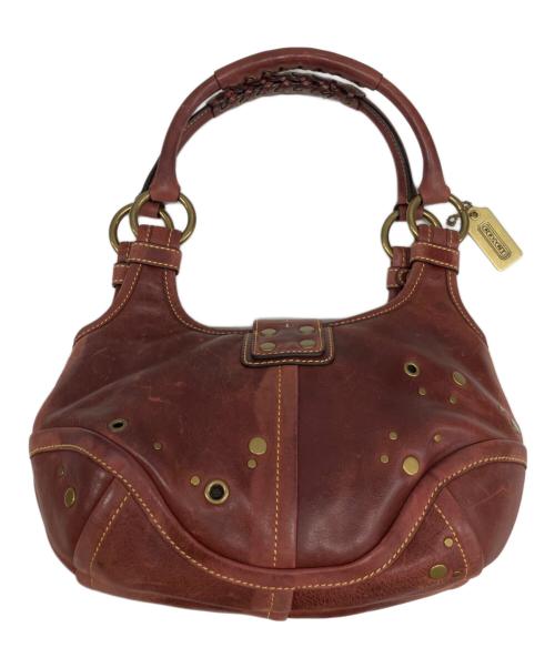 COACH（コーチ）COACH (コーチ) ハンドバッグ ボルドーの古着・服飾アイテム