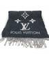 LOUIS VUITTON (ルイ ヴィトン) マフラー ブラック×グレー：80000円