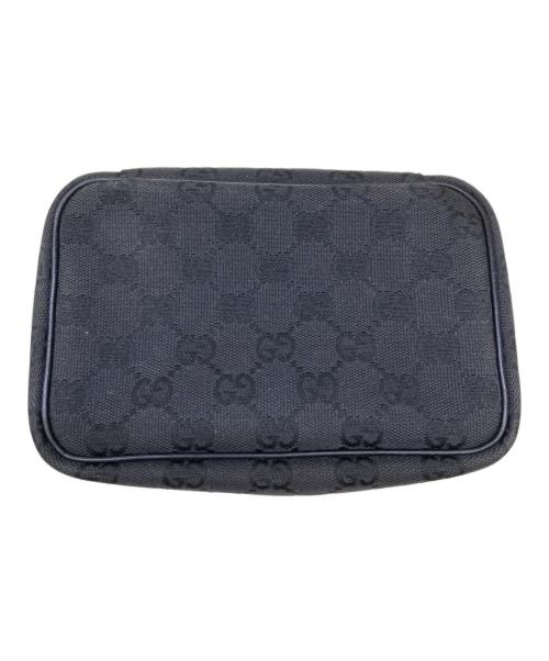 GUCCI（グッチ）GUCCI (グッチ) バニティポーチ ブラックの古着・服飾アイテム