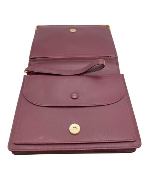 Cartier（カルティエ）Cartier (カルティエ) クラッチバッグ ボルドーの古着・服飾アイテム