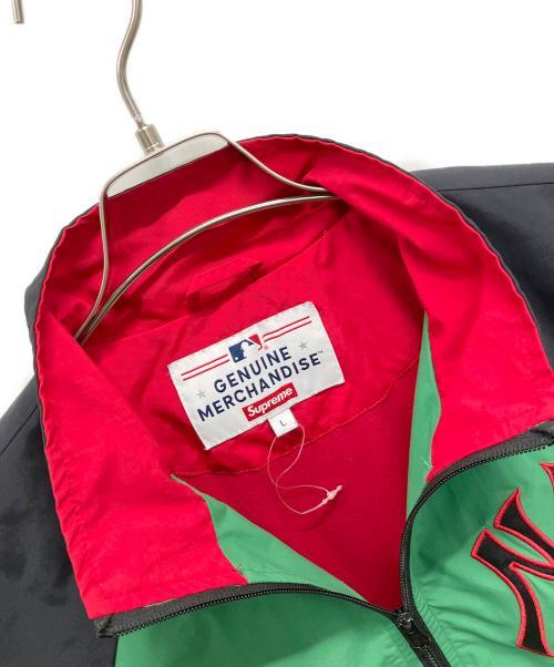 SUPREME（シュプリーム）SUPREME (シュプリーム) NEW YORK YANKEES (ニューヨークヤンキース) MLB (エムエルビー) ナイロンジャケット グリーン サイズ:Lの古着・服飾アイテム