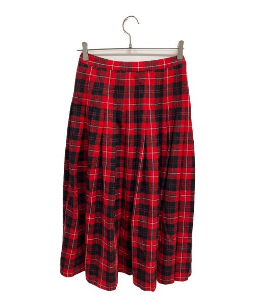 PENDLETON（ペンドルトン）PENDLETON (ペンドルトン) プリーツスカート レッド サイズ:SIZE 6の古着・服飾アイテム