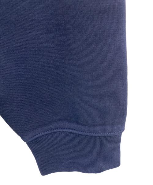 POLO RALPH LAUREN（ポロ・ラルフローレン）POLO RALPH LAUREN (ポロ・ラルフローレン) パイルロゴ ワッペン ドッキング クルーネック スウェット レッド×ネイビー サイズ:Lの古着・服飾アイテム