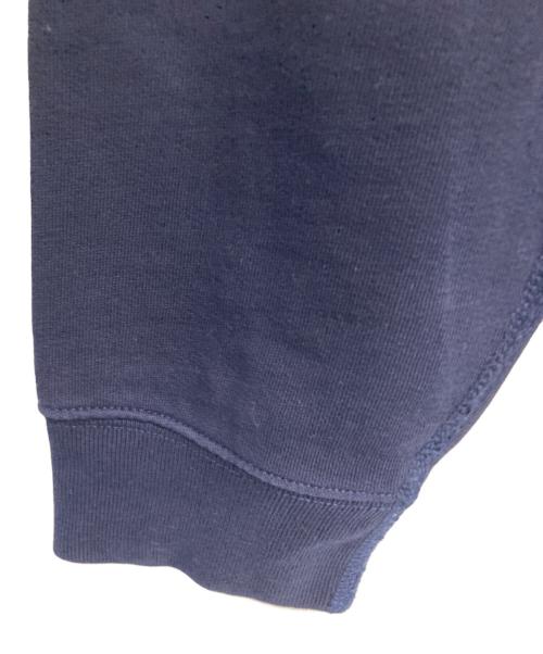POLO RALPH LAUREN（ポロ・ラルフローレン）POLO RALPH LAUREN (ポロ・ラルフローレン) パイルロゴ ワッペン ドッキング クルーネック スウェット レッド×ネイビー サイズ:Lの古着・服飾アイテム