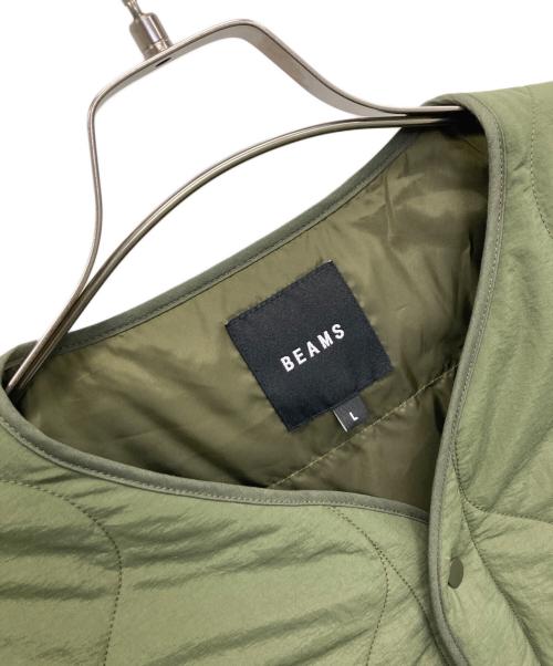 BEAMS（ビームス）BEAMS (ビームス) キルティングジャケット カーキ サイズ:Lの古着・服飾アイテム