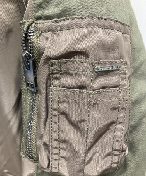 DIESEL（ディーゼル）DIESEL (ディーゼル) ダウンコート カーキ サイズ:Sの古着・服飾アイテム