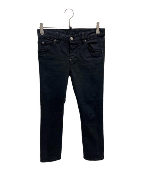 DSQUARED2（ディースクエアード）DSQUARED2 (ディースクエアード) ブラックデニム ブラック サイズ:	SIZE 38の古着・服飾アイテム