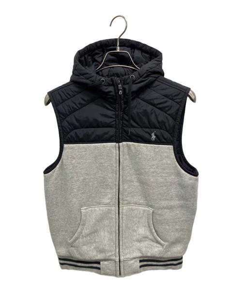 POLO RALPH LAUREN（ポロ・ラルフローレン）POLO RALPH LAUREN (ポロ・ラルフローレン) 中綿ベスト ブラック×グレー サイズ:Mの古着・服飾アイテム