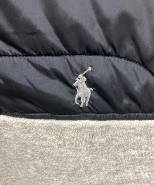POLO RALPH LAUREN（ポロ・ラルフローレン）POLO RALPH LAUREN (ポロ・ラルフローレン) 中綿ベスト ブラック×グレー サイズ:Mの古着・服飾アイテム