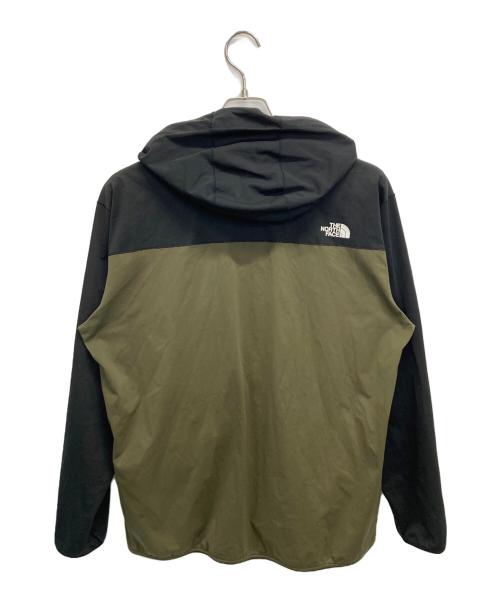 THE NORTH FACE（ザ ノース フェイス）THE NORTH FACE (ザ ノース フェイス) Sunshade Full Zip Hoodie ブラック×オリーブ サイズ:Lの古着・服飾アイテム