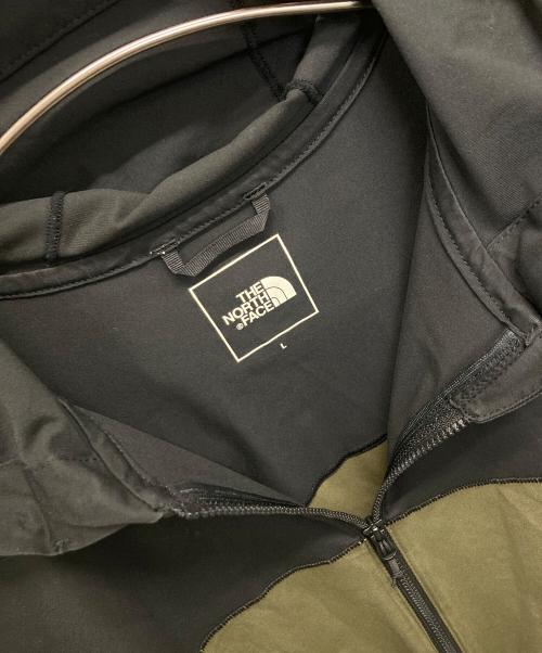 THE NORTH FACE（ザ ノース フェイス）THE NORTH FACE (ザ ノース フェイス) Sunshade Full Zip Hoodie ブラック×オリーブ サイズ:Lの古着・服飾アイテム