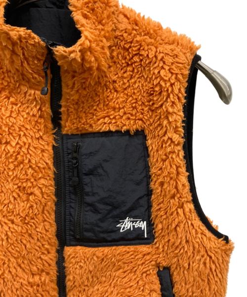 stussy（ステューシー）stussy (ステューシー) リバーシブルベスト オレンジ サイズ:Mの古着・服飾アイテム