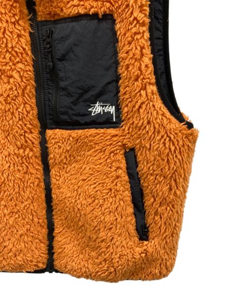 stussy（ステューシー）stussy (ステューシー) リバーシブルベスト オレンジ サイズ:Mの古着・服飾アイテム