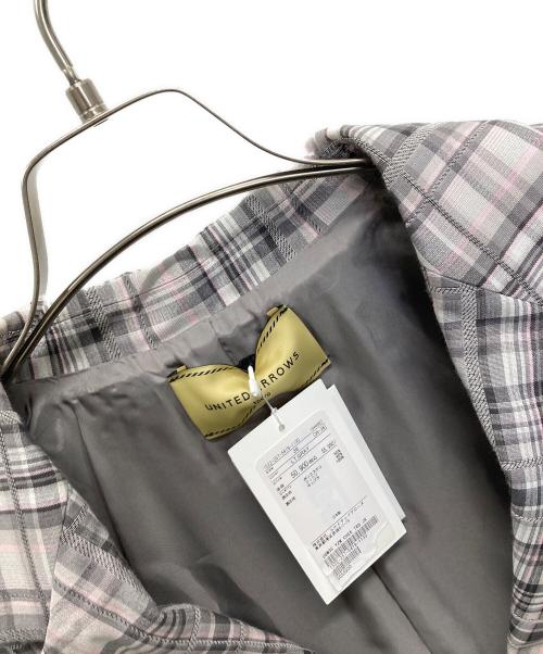 UNITED ARROWS（ユナイテッドアローズ）UNITED ARROWS (ユナイテッドアローズ) テーラードジャケット ピンク×グレー サイズ:36 未使用品の古着・服飾アイテム