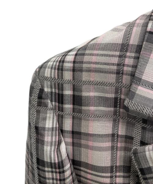UNITED ARROWS（ユナイテッドアローズ）UNITED ARROWS (ユナイテッドアローズ) テーラードジャケット ピンク×グレー サイズ:36 未使用品の古着・服飾アイテム