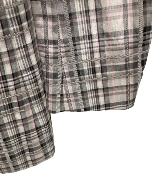 UNITED ARROWS（ユナイテッドアローズ）UNITED ARROWS (ユナイテッドアローズ) テーラードジャケット ピンク×グレー サイズ:36 未使用品の古着・服飾アイテム