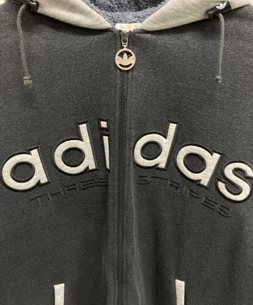 adidas（アディダス）adidas (アディダス) ジップパーカー グレー サイズ:Lの古着・服飾アイテム