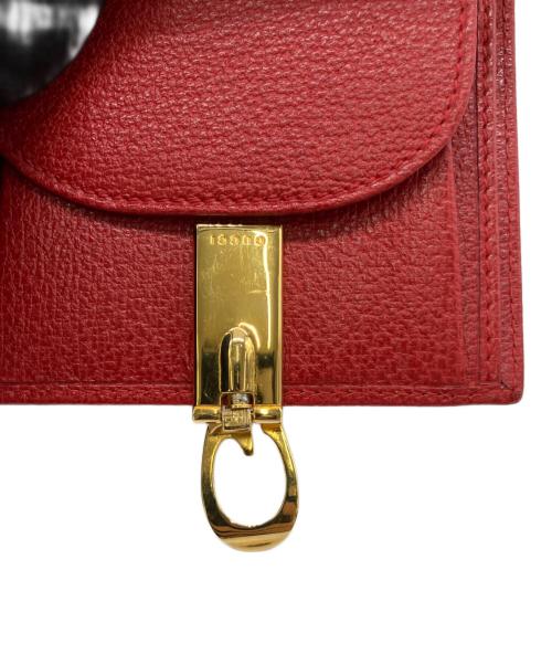 GUCCI（グッチ）GUCCI (グッチ) 2つ折り財布 レッドの古着・服飾アイテム