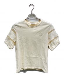 MONCLER（モンクレール）の古着「半袖Tシャツ」｜アイボリー